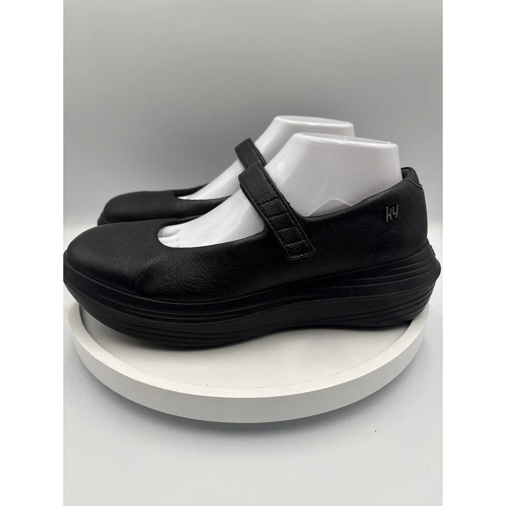 Kybun Luzern 17 W Mary Jane Size 9 Black Gorpcore Orthopedic Swiss Air-Cushion